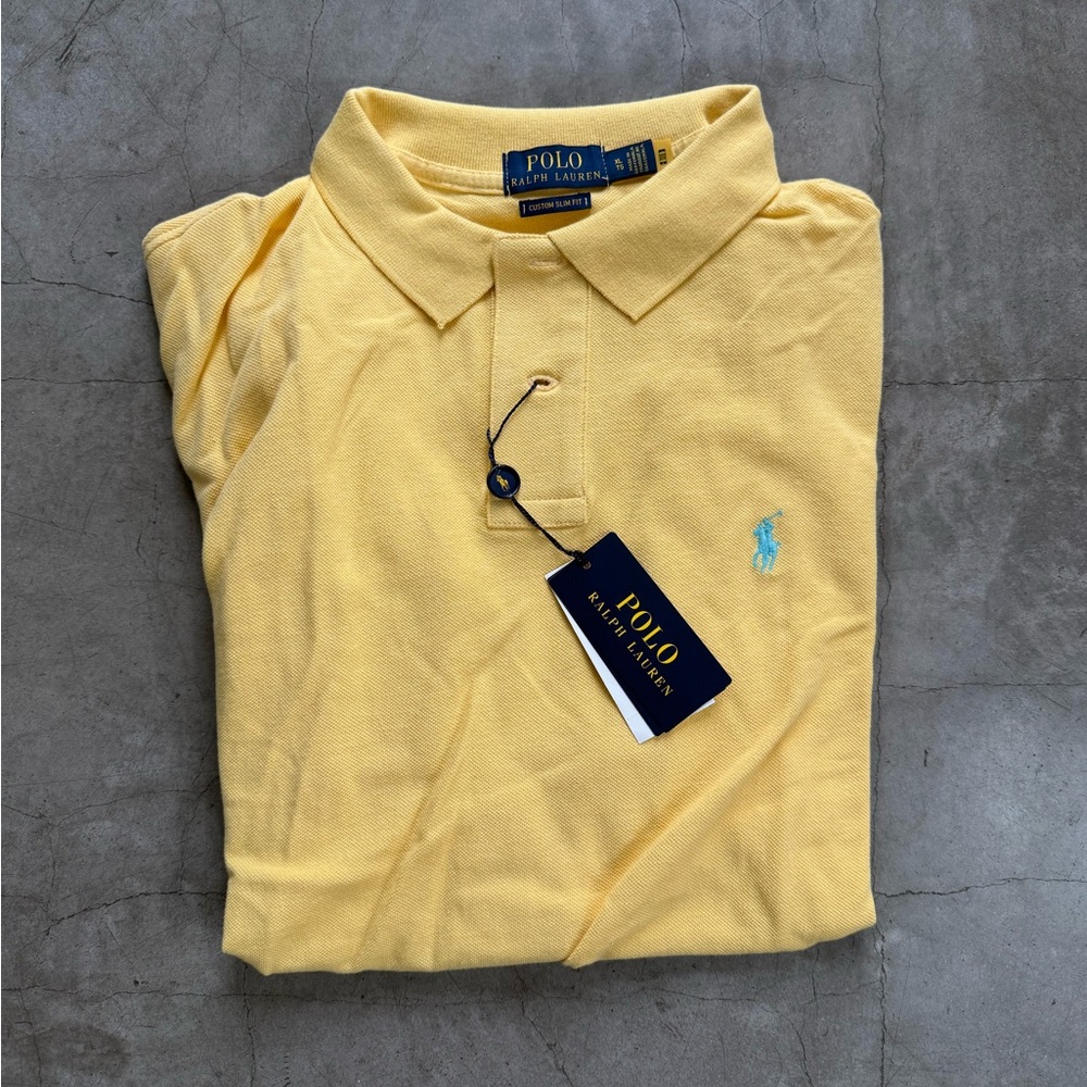Polo by Ralph Lauren Men's Yellow Polo Shirt XL New